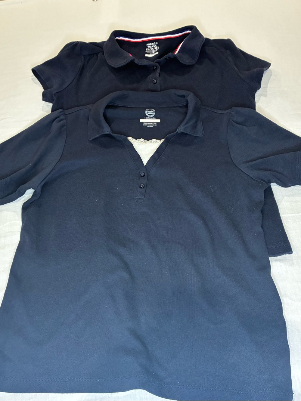 Girls Navy Polo School Shirt bundle